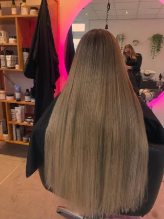 Balayage-kleuring, resultaat na de behandeling